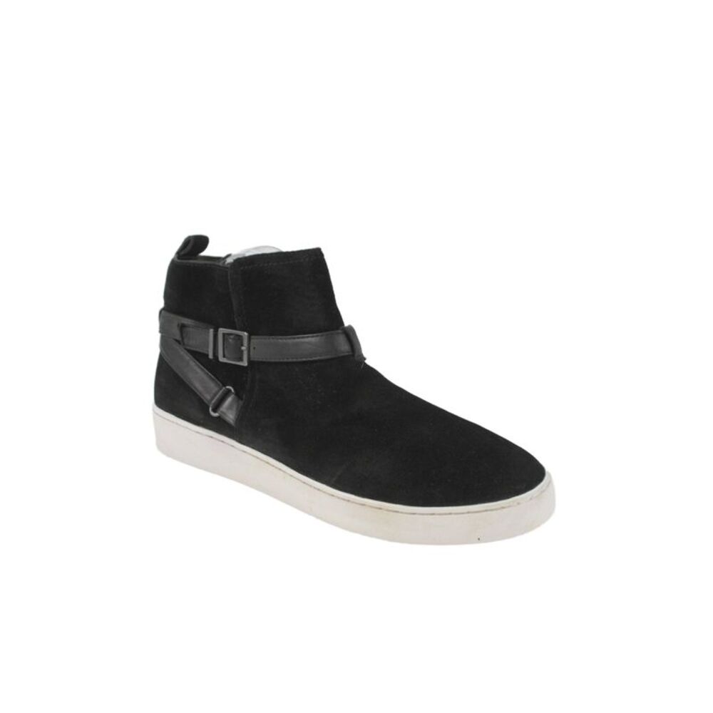 Vionic Women's Suede Zip Closure Rubber Sole High Top Sneskers Black Size 10